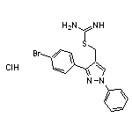 ({[3-(4-bromophenyl)-1-phenyl-1H-pyrazol-4-yl]methyl}sulfanyl)methanimidamide hydrochloride