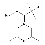 3-(2,6-dimethylmorpholin-4-yl)-4,4,4-trifluorobutan-2-amine