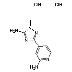 4-(5-amino-1-methyl-1H-1,2,4-triazol-3-yl)pyridin-2-amine dihydrochloride