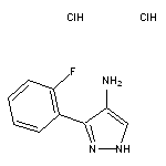 3-(2-fluorophenyl)-1H-pyrazol-4-amine dihydrochloride