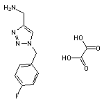 oxalic acid, {1-[(4-fluorophenyl)methyl]-1H-1,2,3-triazol-4-yl}methanamine