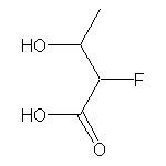 2-fluoro-3-hydroxybutanoic acid