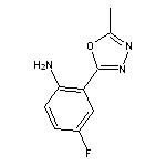 4-fluoro-2-(5-methyl-1,3,4-oxadiazol-2-yl)aniline