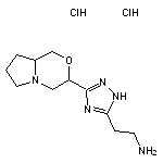 2-(3-{hexahydro-1H-pyrrolo[2,1-c]morpholin-3-yl}-1H-1,2,4-triazol-5-yl)ethan-1-amine dihydrochloride