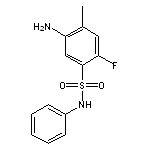 5-amino-2-fluoro-4-methyl-N-phenylbenzene-1-sulfonamide