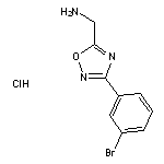 [3-(3-bromophenyl)-1,2,4-oxadiazol-5-yl]methanamine hydrochloride