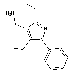 (3,5-diethyl-1-phenyl-1H-pyrazol-4-yl)methanamine