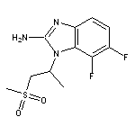 6,7-difluoro-1-(1-methanesulfonylpropan-2-yl)-1H-1,3-benzodiazol-2-amine