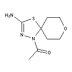 1-{3-amino-8-oxa-4-thia-1,2-diazaspiro[4.5]dec-2-en-1-yl}ethan-1-one