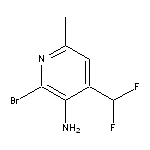 2-bromo-4-(difluoromethyl)-6-methylpyridin-3-amine