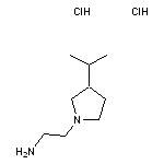 2-[3-(propan-2-yl)pyrrolidin-1-yl]ethan-1-amine dihydrochloride