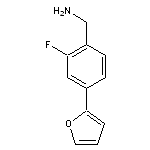 [2-fluoro-4-(furan-2-yl)phenyl]methanamine