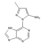 3-methyl-1-(7H-purin-6-yl)-1H-pyrazol-5-amine