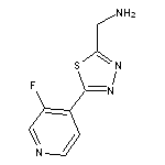 [5-(3-fluoropyridin-4-yl)-1,3,4-thiadiazol-2-yl]methanamine