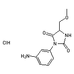 3-(3-aminophenyl)-5-(methoxymethyl)imidazolidine-2,4-dione hydrochloride