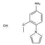 3-methoxy-4-(1H-pyrrol-1-yl)aniline hydrochloride