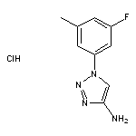 1-(3-fluoro-5-methylphenyl)-1H-1,2,3-triazol-4-amine hydrochloride