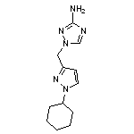 1-[(1-cyclohexyl-1H-pyrazol-3-yl)methyl]-1H-1,2,4-triazol-3-amine