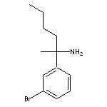 2-(3-bromophenyl)hexan-2-amine