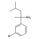 2-(3-bromophenyl)-4-methylpentan-2-amine