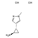 trans-2-(1-methyl-1H-pyrazol-4-yl)cyclopropan-1-amine dihydrochloride