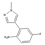 4-fluoro-2-(1-methyl-1H-pyrazol-4-yl)aniline