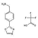 [4-(1,3,4-oxadiazol-2-yl)phenyl]methanamine, trifluoroacetic acid