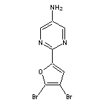 2-(4,5-dibromofuran-2-yl)pyrimidin-5-amine