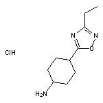 4-(3-ethyl-1,2,4-oxadiazol-5-yl)cyclohexan-1-amine hydrochloride