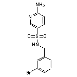 6-amino-N-[(3-bromophenyl)methyl]pyridine-3-sulfonamide