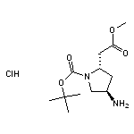 tert-butyl (2S,4R)-4-amino-2-(2-methoxy-2-oxoethyl)pyrrolidine-1-carboxylate hydrochloride