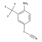 {[4-amino-3-(trifluoromethyl)phenyl]sulfanyl}formonitrile