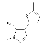 1-methyl-4-(5-methyl-1,3-oxazol-2-yl)-1H-pyrazol-5-amine