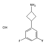 trans-3-(3,5-difluorophenyl)cyclobutan-1-amine hydrochloride