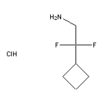 2-cyclobutyl-2,2-difluoroethan-1-amine hydrochloride