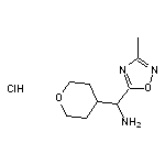 (3-methyl-1,2,4-oxadiazol-5-yl)(oxan-4-yl)methanamine hydrochloride