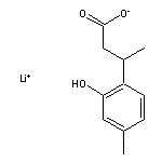 lithium(1+) ion 3-(2-hydroxy-4-methylphenyl)butanoate