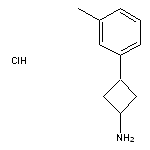 trans-3-(3-methylphenyl)cyclobutan-1-amine hydrochloride