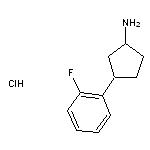 3-(2-fluorophenyl)cyclopentan-1-amine hydrochloride