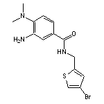 3-amino-N-[(4-bromothiophen-2-yl)methyl]-4-(dimethylamino)benzamide