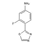 3-fluoro-4-(1,3,4-oxadiazol-2-yl)aniline