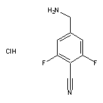 4-(aminomethyl)-2,6-difluorobenzonitrile hydrochloride