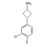 trans-3-(3-chloro-4-fluorophenyl)cyclobutan-1-amine