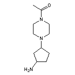 1-[4-(3-aminocyclopentyl)piperazin-1-yl]ethan-1-one