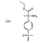 ethyl 2-amino-2-(4-methanesulfonylphenyl)propanoate hydrochloride