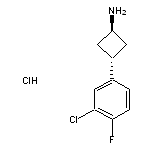 trans-3-(3-chloro-4-fluorophenyl)cyclobutan-1-amine hydrochloride