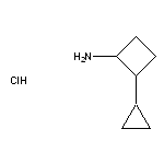 2-cyclopropylcyclobutan-1-amine hydrochloride