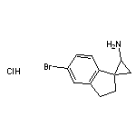 5’-bromo-2’,3’-dihydrospiro[cyclopropane-1,1’-indene]-3-amine hydrochloride