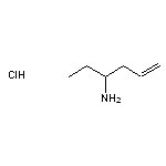 hex-5-en-3-amine hydrochloride