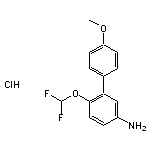 4-(difluoromethoxy)-3-(4-methoxyphenyl)aniline hydrochloride